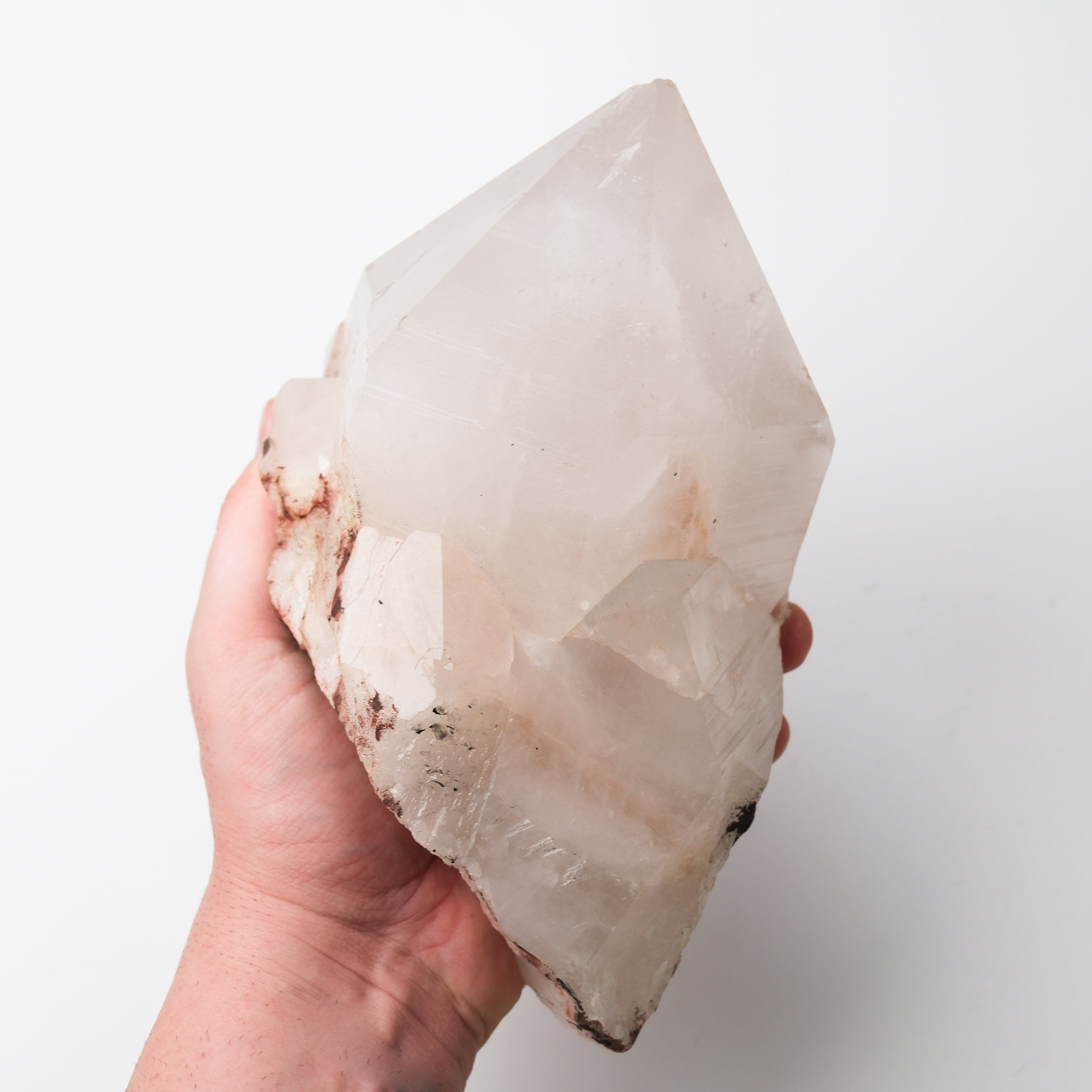 Himalayan quartz cluster from Noctis Studio showing clear, crystalline quartz formations with a natural mineral matrix.