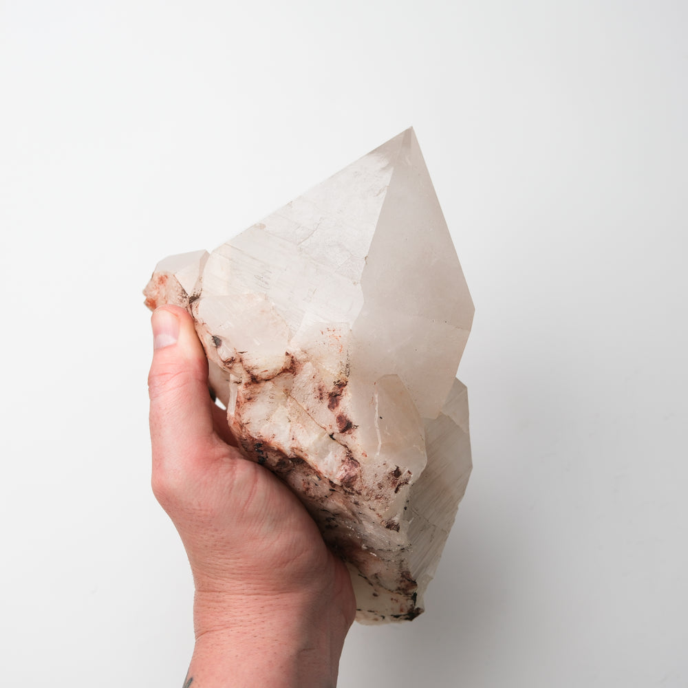 Himalayan Quartz crystal cluster from Noctis Studio with clear, natural quartz points forming a striking mineral display.