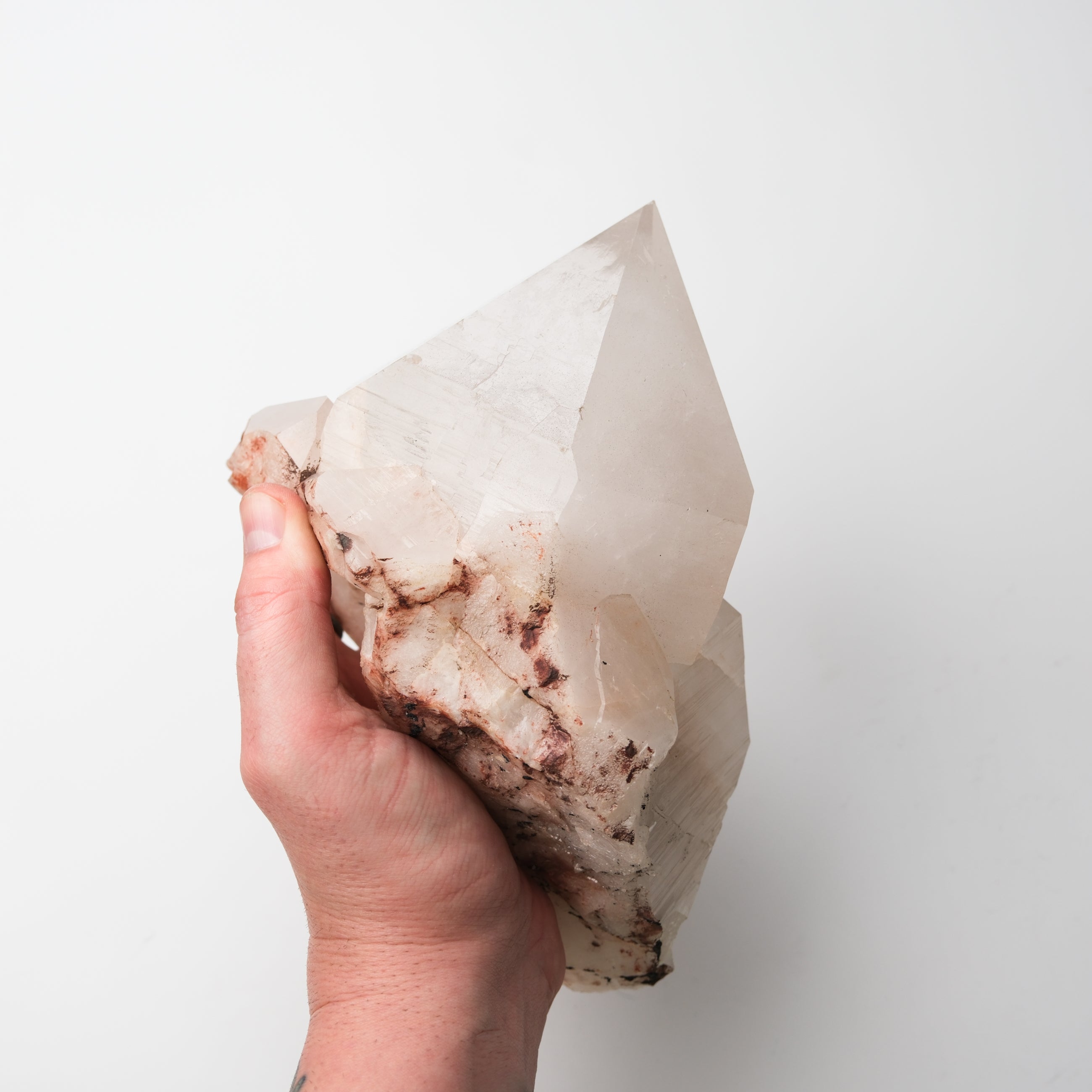 Himalayan Quartz crystal cluster from Noctis Studio with clear, natural quartz points forming a striking mineral display.