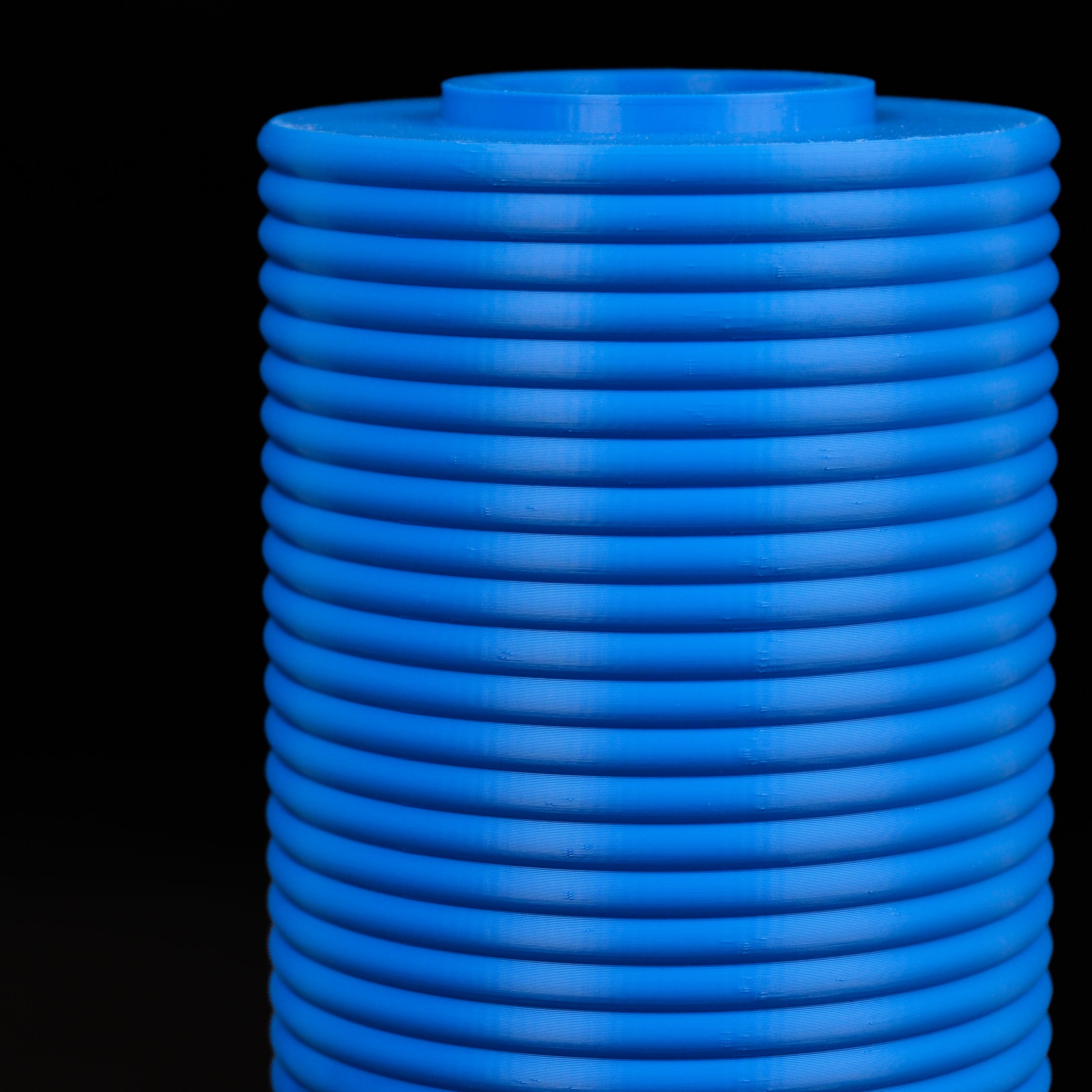 Modern Machine column vase with sleek design, clear glass body and minimalist style, ideal for modern home decor.