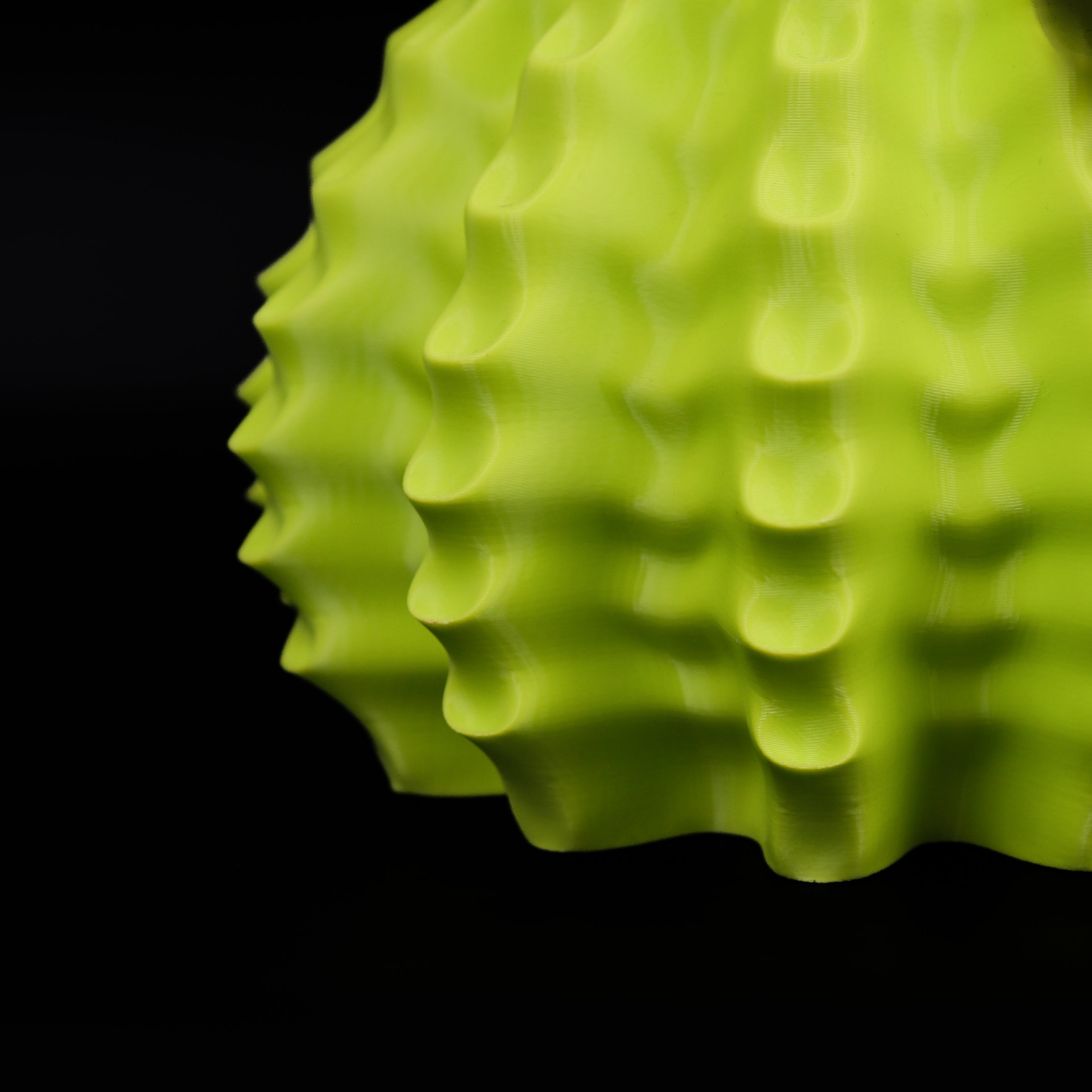 Modern Machine Rippleform Vase with textured, wave-like design and clear glass finish, showcasing its elegant and contemporary style.