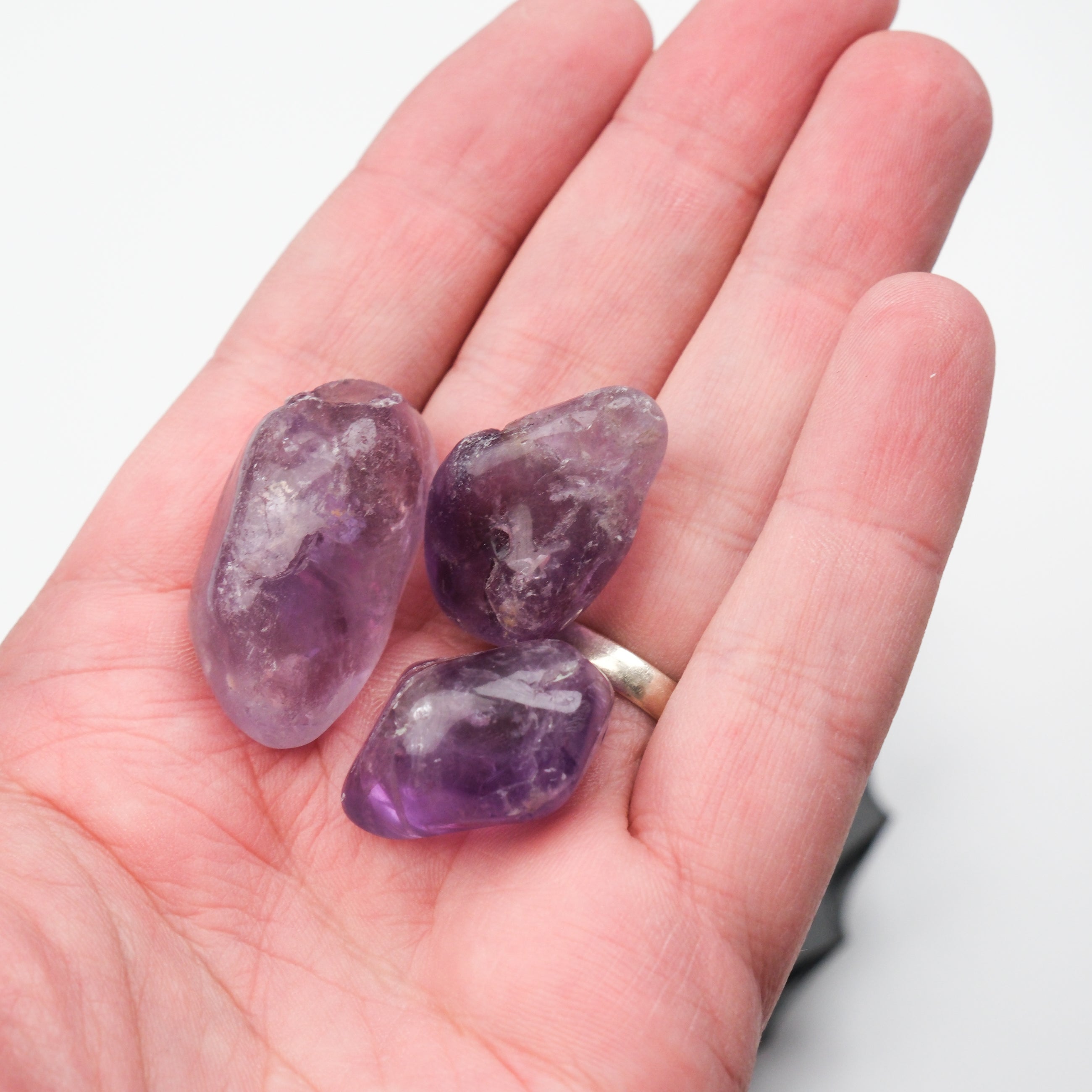 Amethyst Single Tumble Stone - Noctis Studio Crystal and Stone Perth