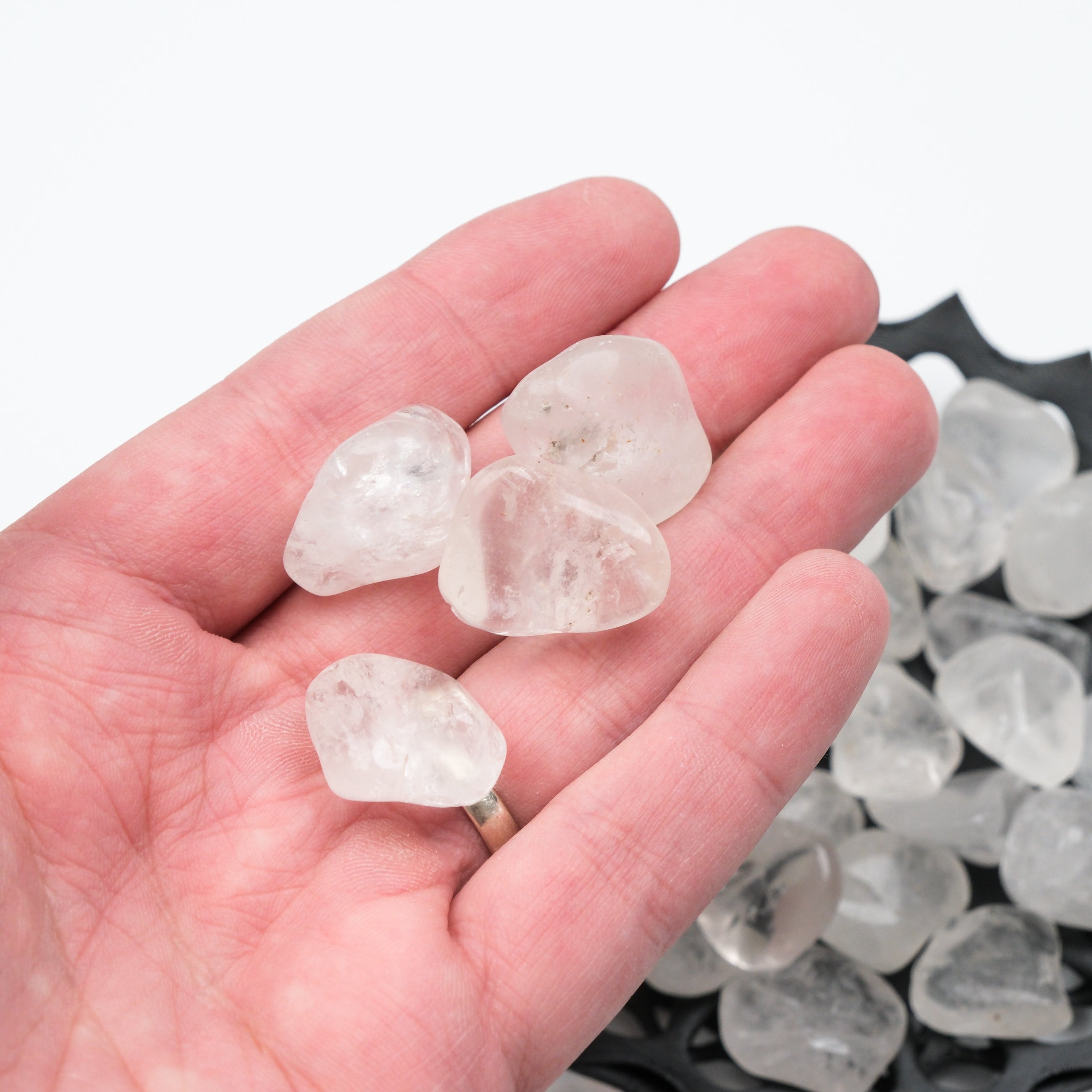 Clear Quartz Tumble Stone - Noctis Studio Crystal and Stone Perth