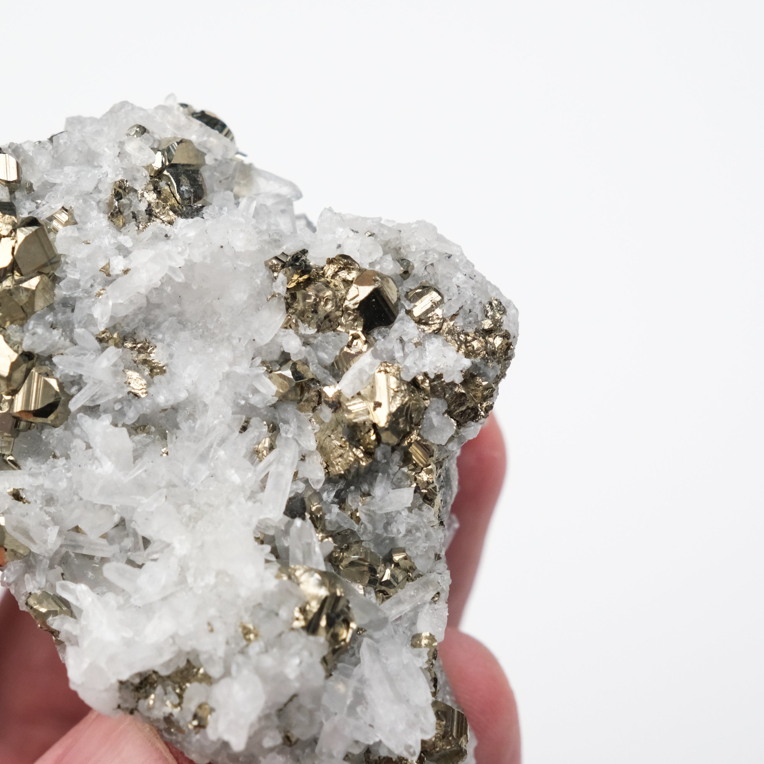 Quartz & Pyrite Cluster - Noctis Studio Crystal and Stone Perth
