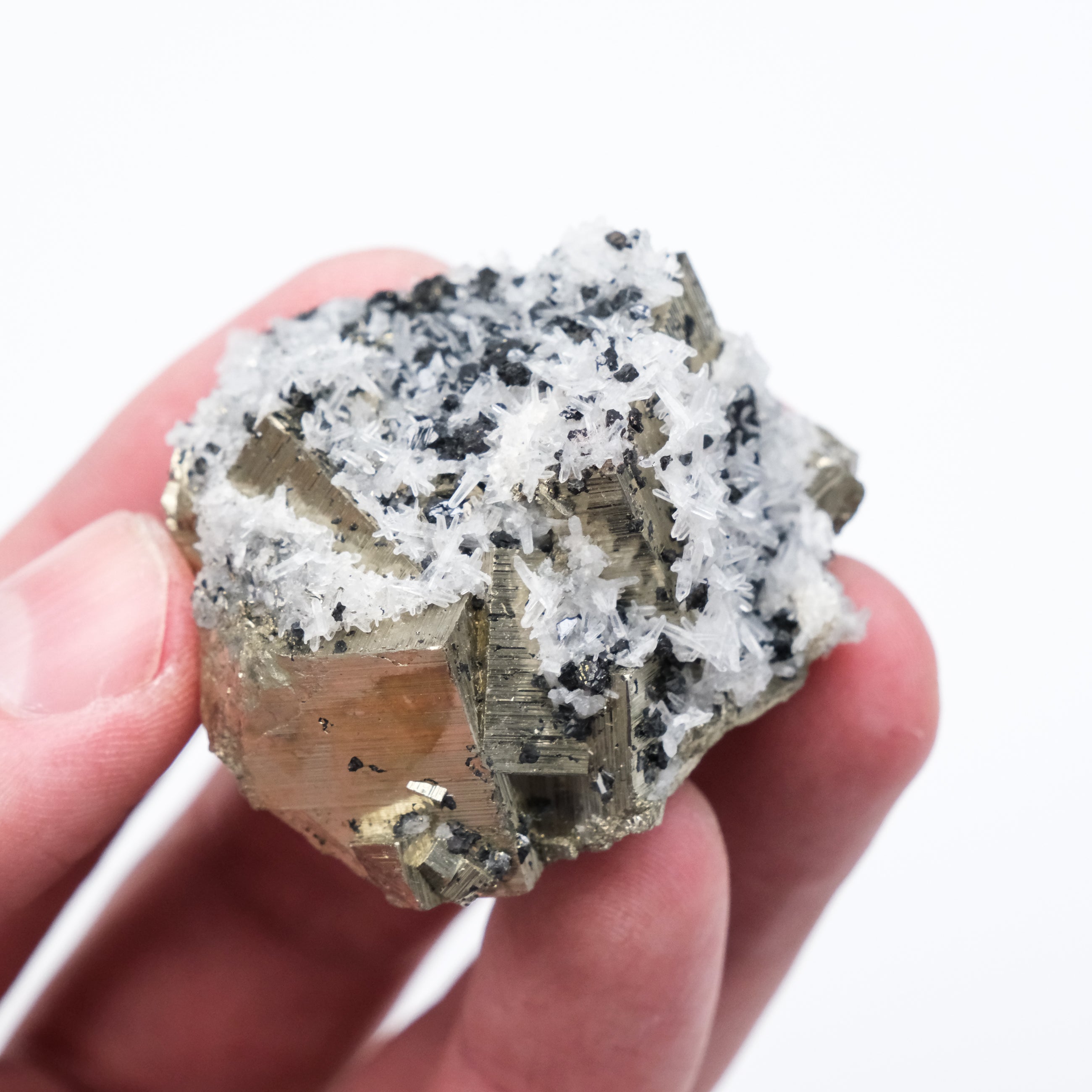 Quartz & Pyrite Cluster - Noctis Studio Crystal and Stone Perth