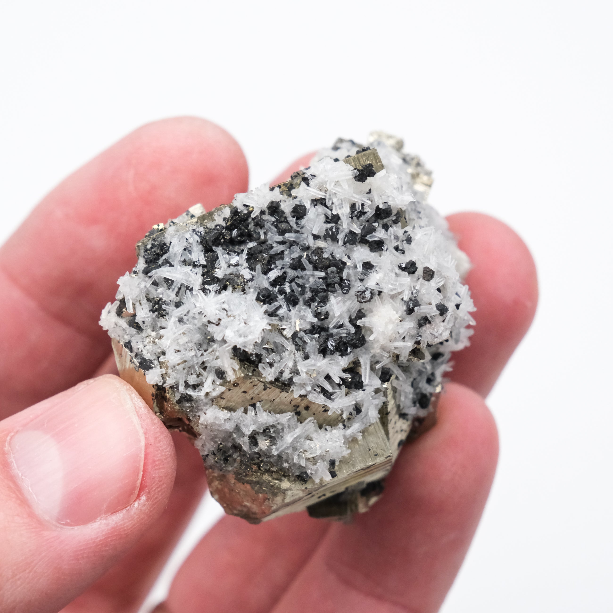 Quartz & Pyrite Cluster - Noctis Studio Crystal and Stone Perth