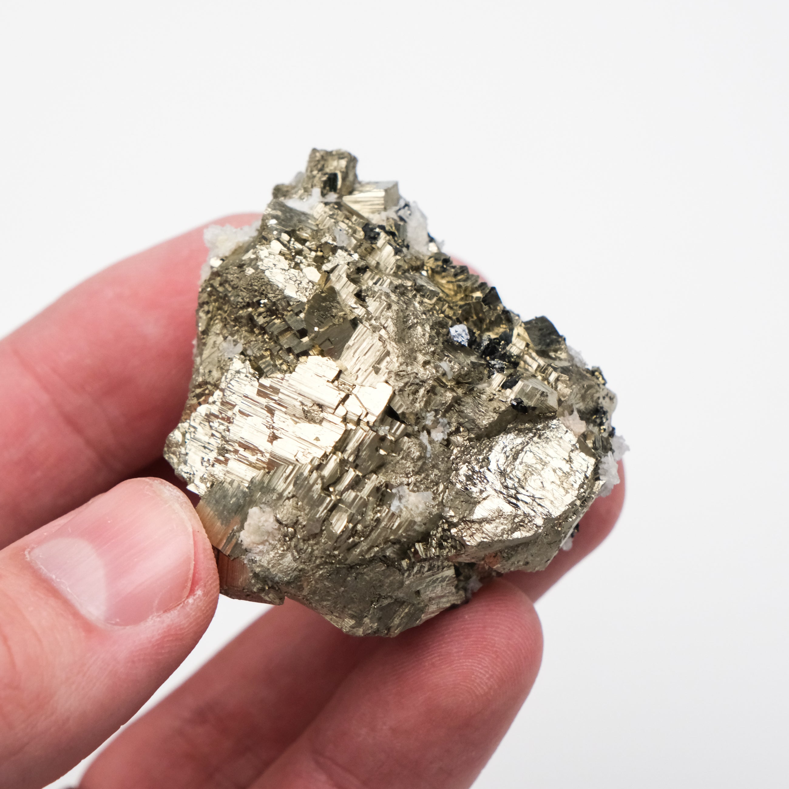 Quartz & Pyrite Cluster - Noctis Studio Crystal and Stone Perth