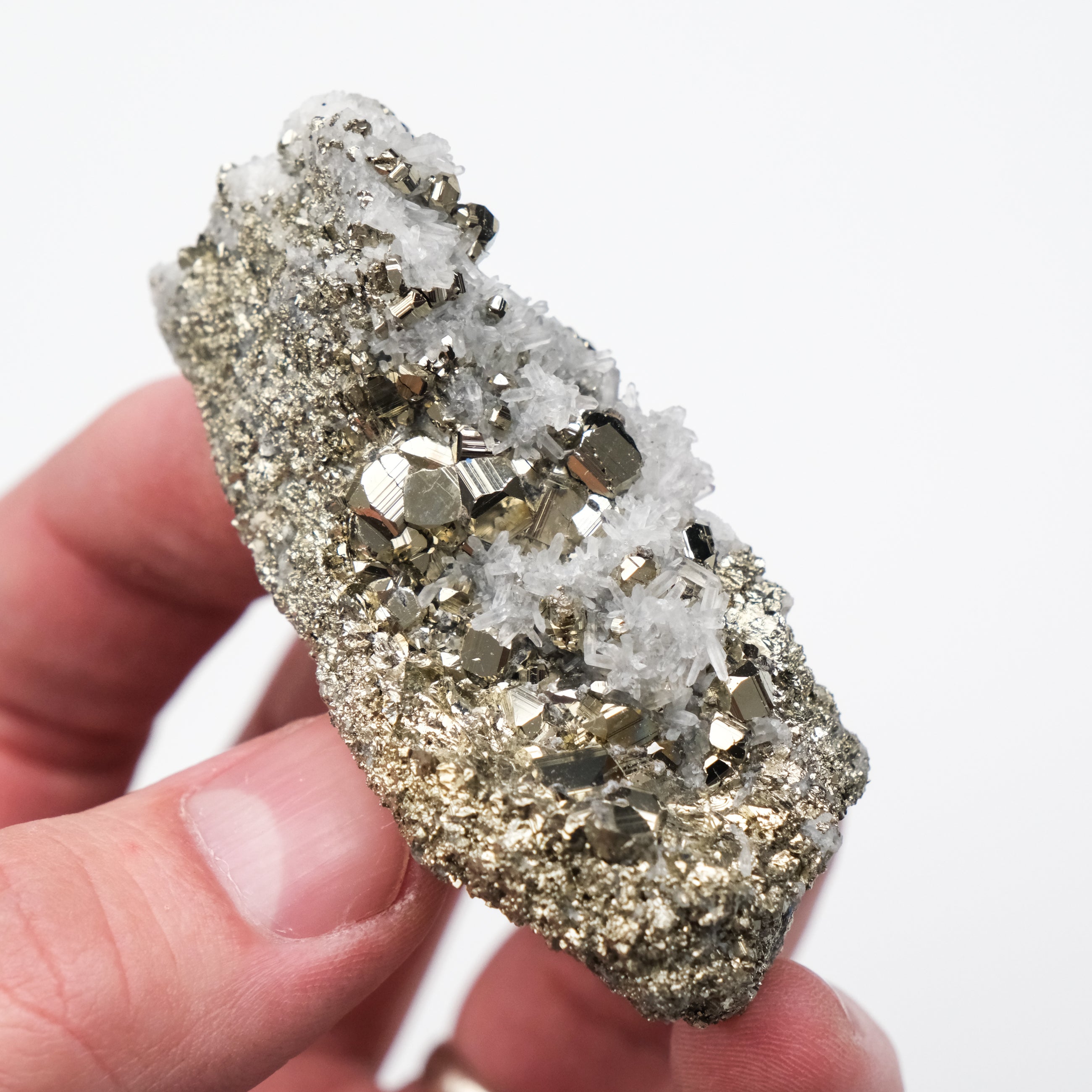 Quartz & Pyrite Cluster - Noctis Studio Crystal and Stone Perth