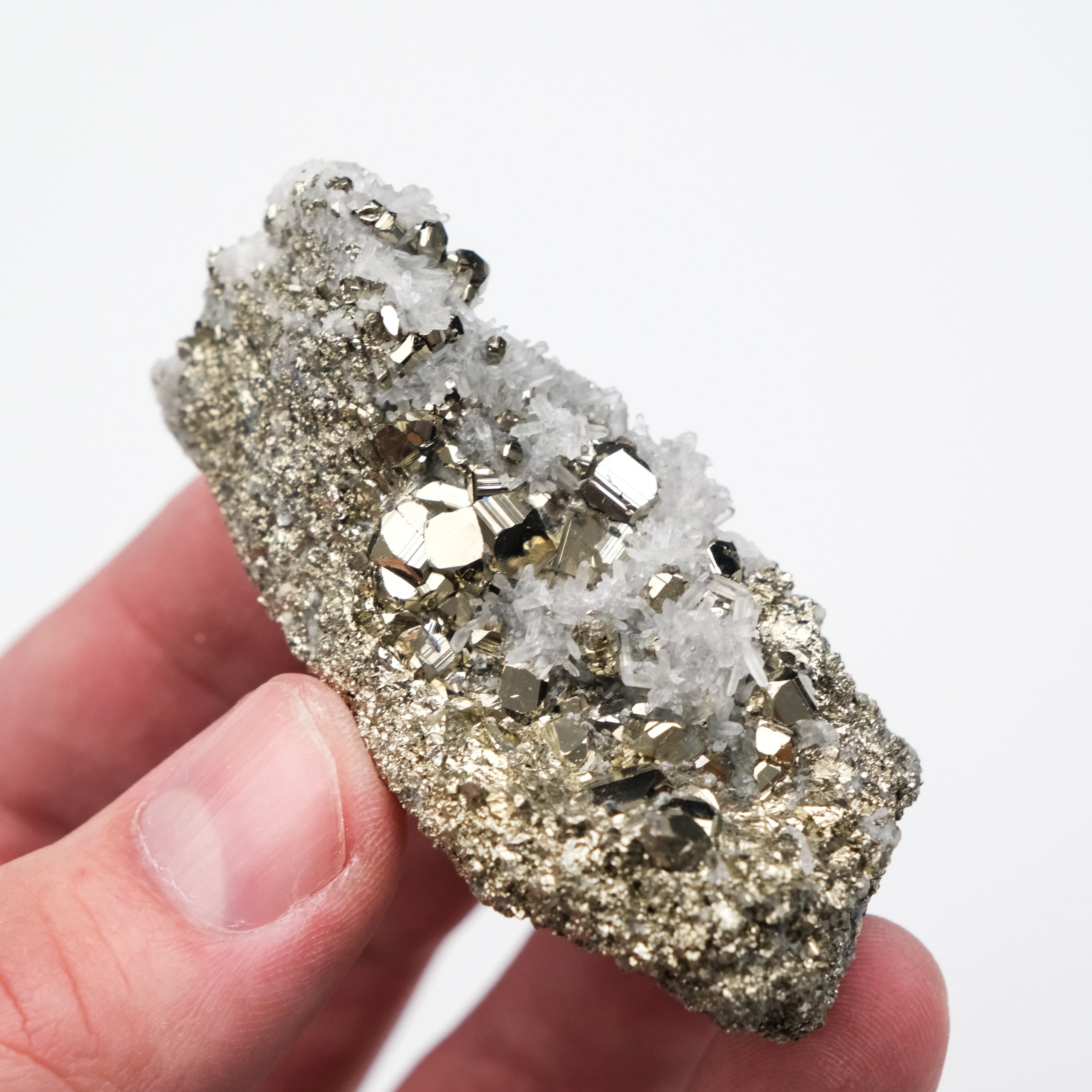 Quartz & Pyrite Cluster - Noctis Studio Crystal and Stone Perth