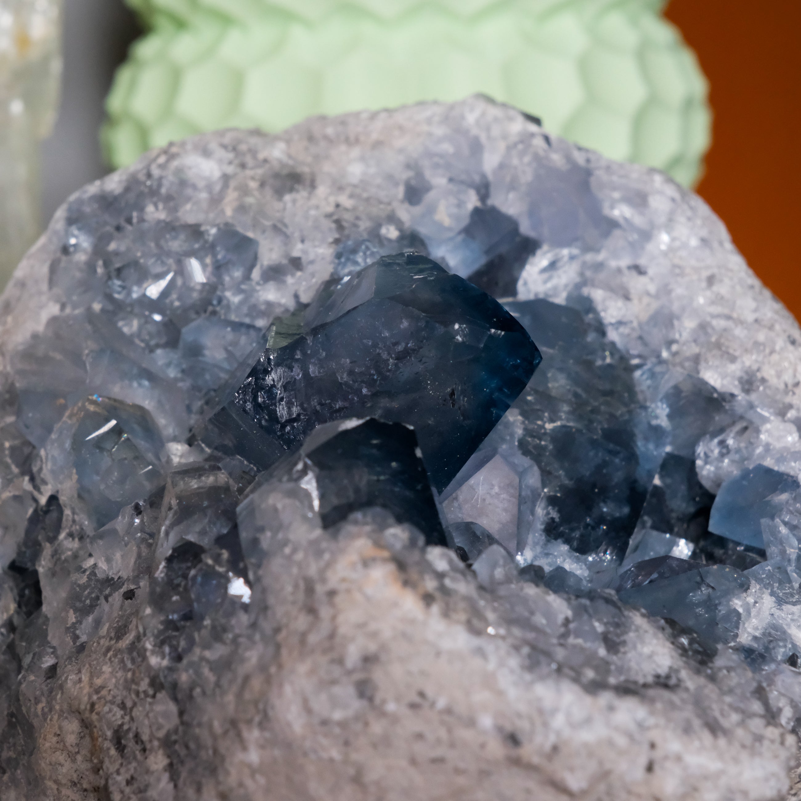 Celestite Geode - Noctis Studio Crystal and Stone Perth