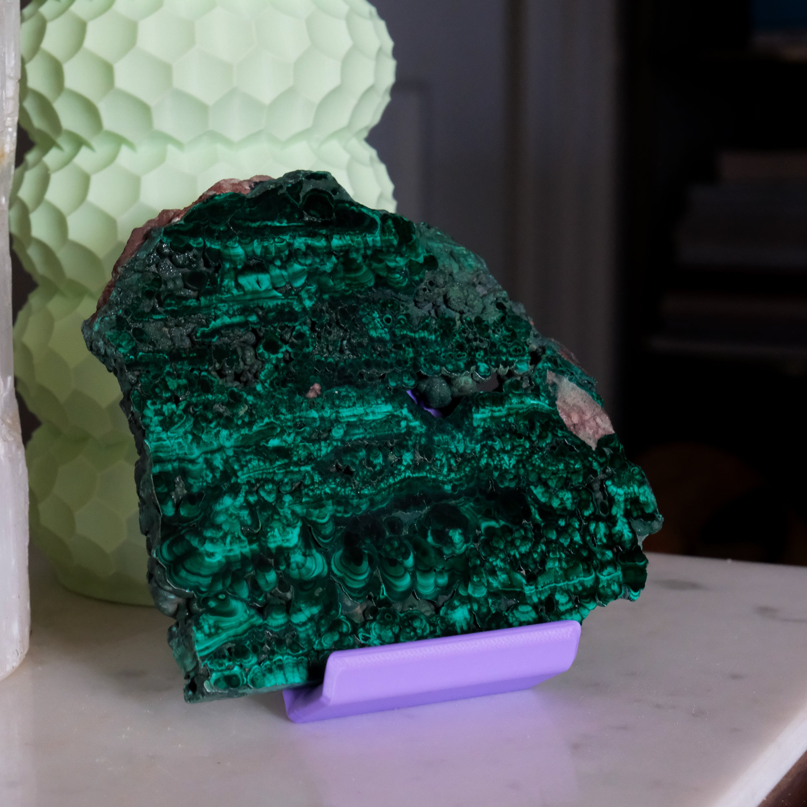 Malachite Slab - Noctis Studio Crystal and Stone Perth