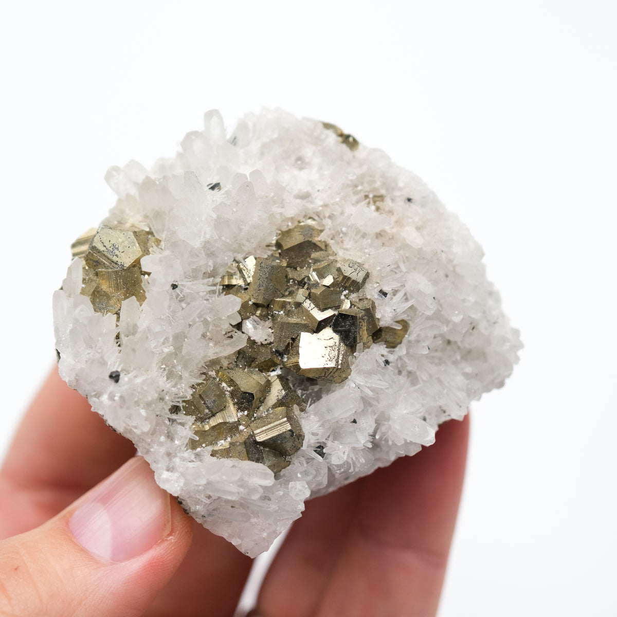 Quartz & Pyrite Cluster-1