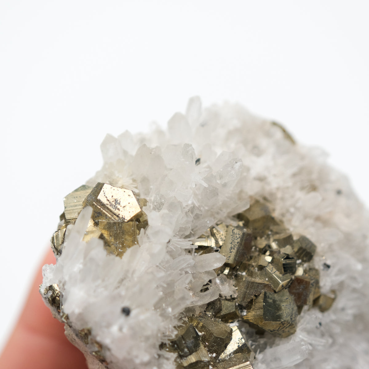 Quartz & Pyrite Cluster-4