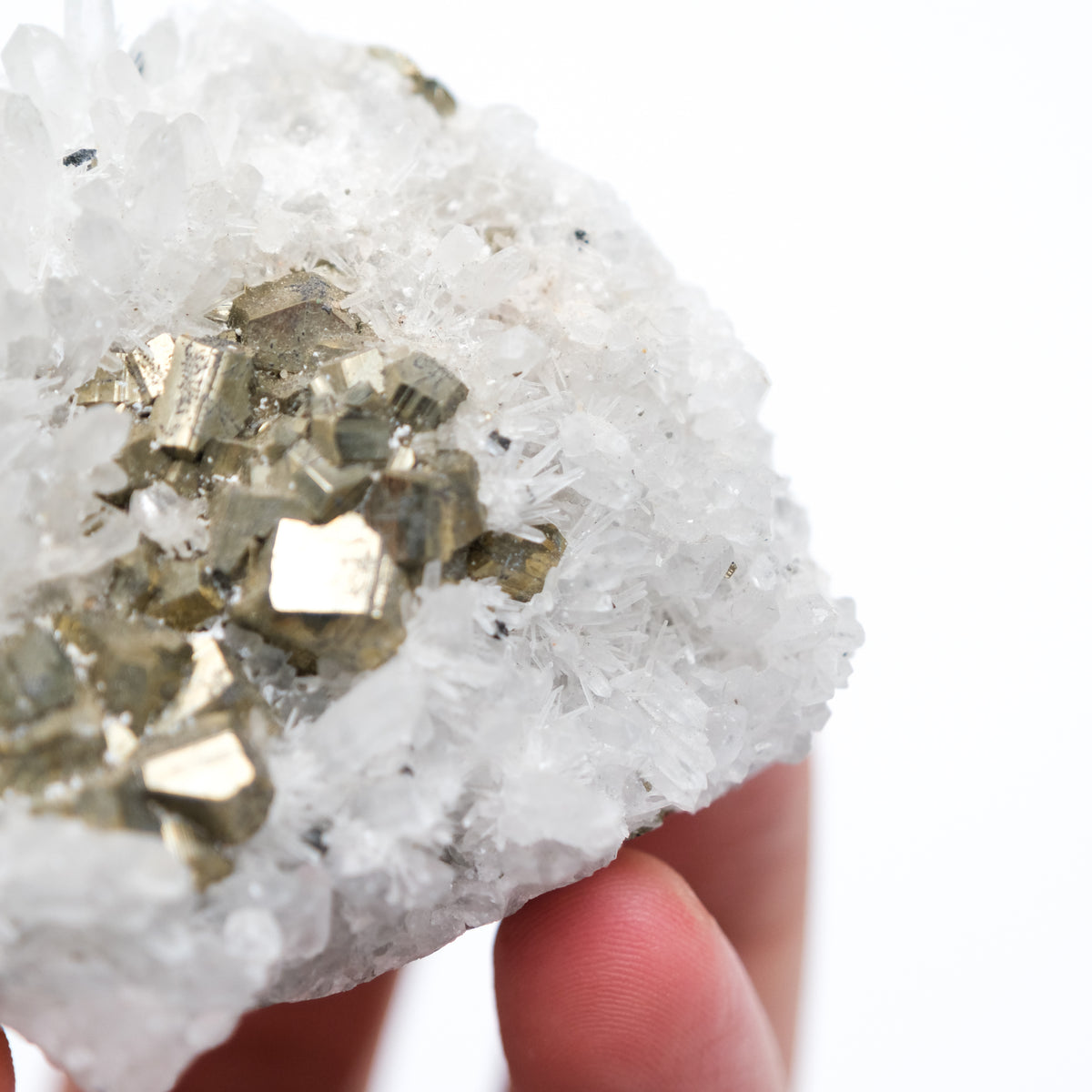 Quartz & Pyrite Cluster-5