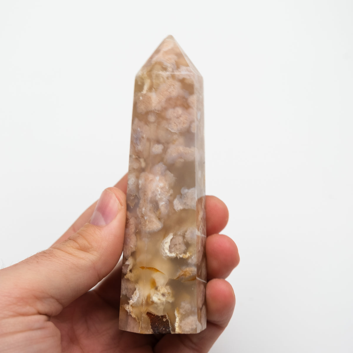 Flower Agate Pillar-2