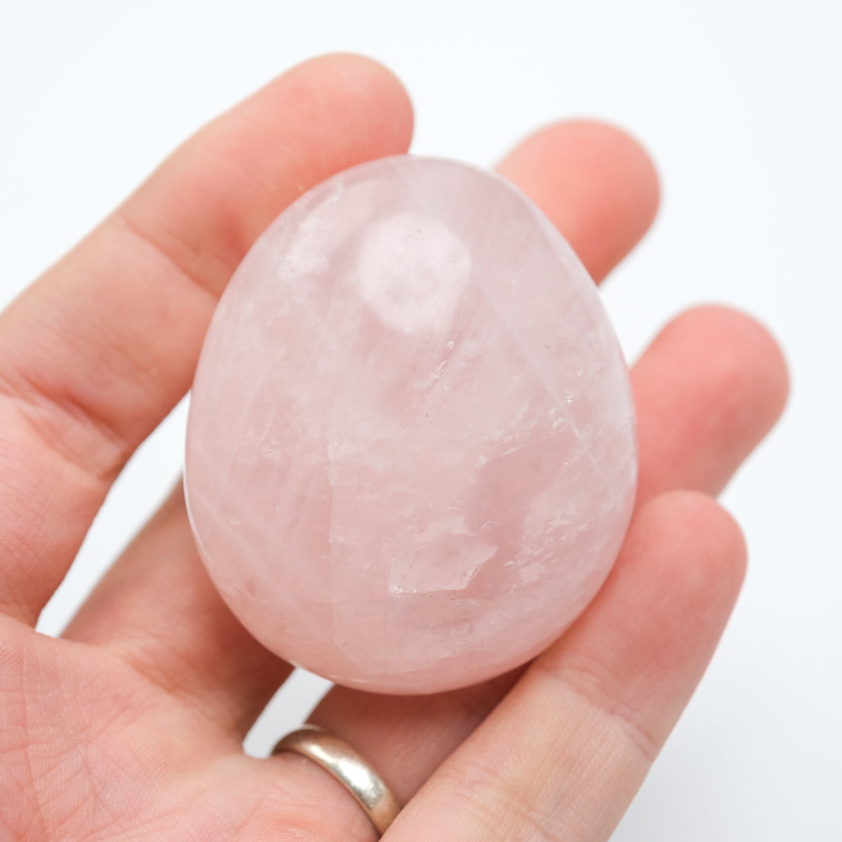 Rose Quartz Palm Stone