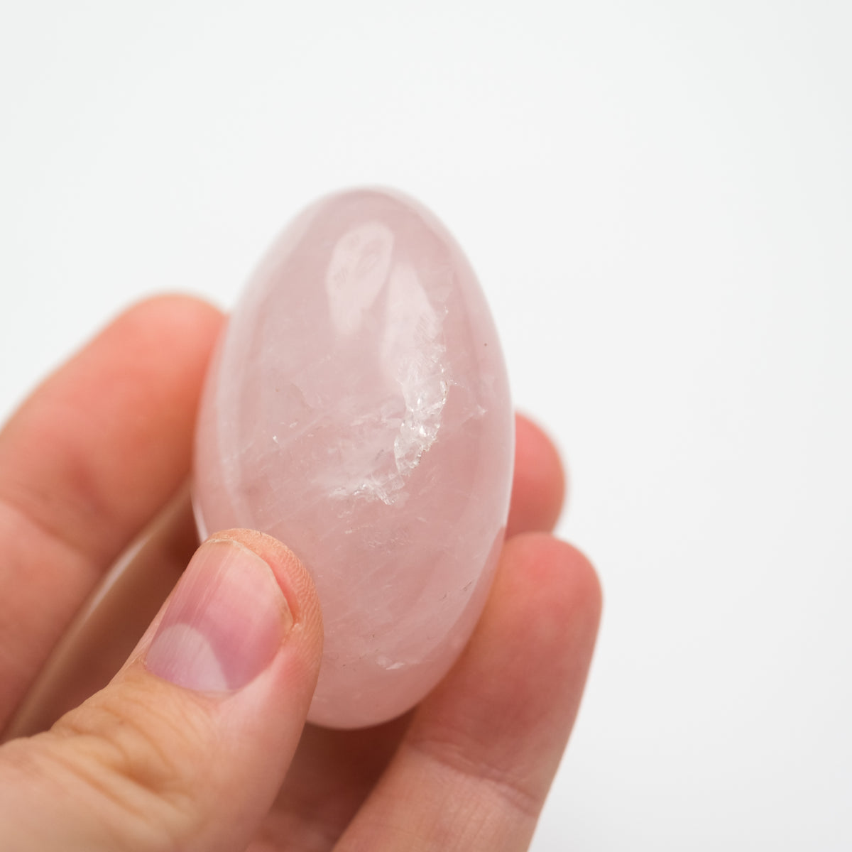 Rose Quartz Palm Stone-2