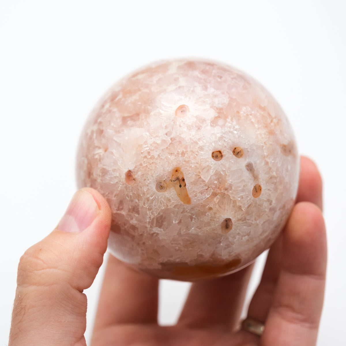 Flower Agate Sphere-1
