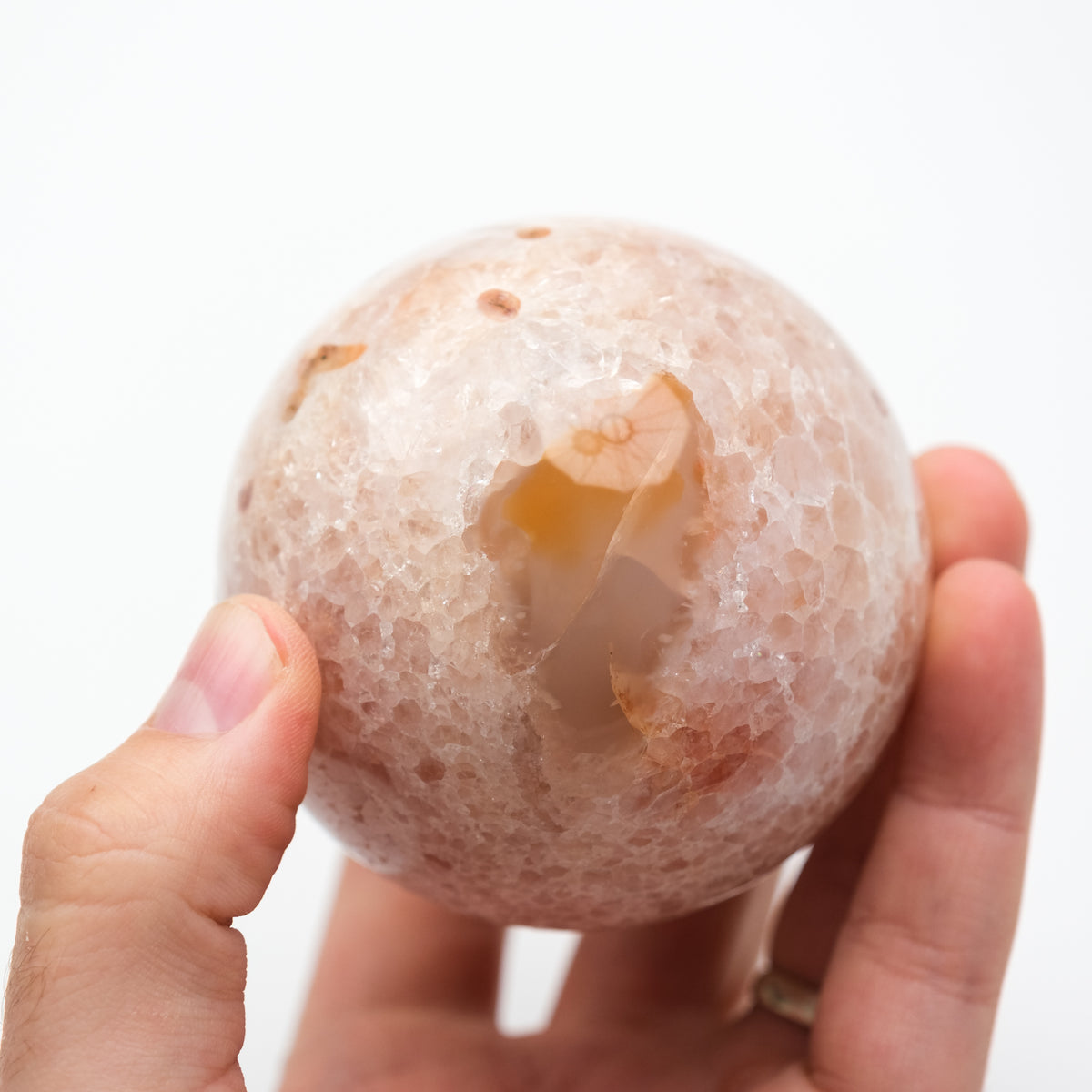 Flower Agate Sphere-3