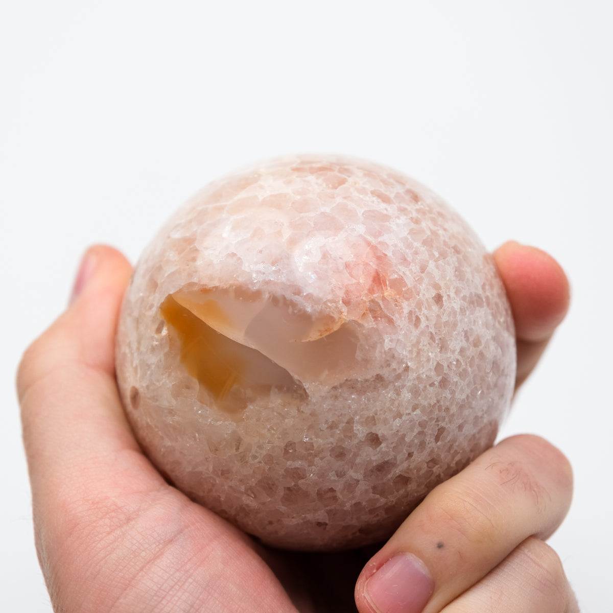 Flower Agate Sphere-7