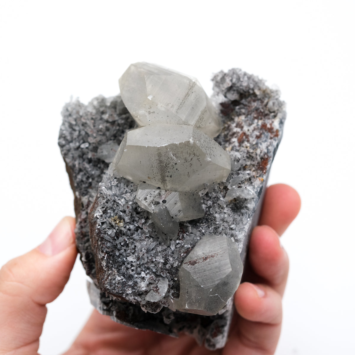 Rainbow Hematite, Apophyllite & Quartz Specimen-2