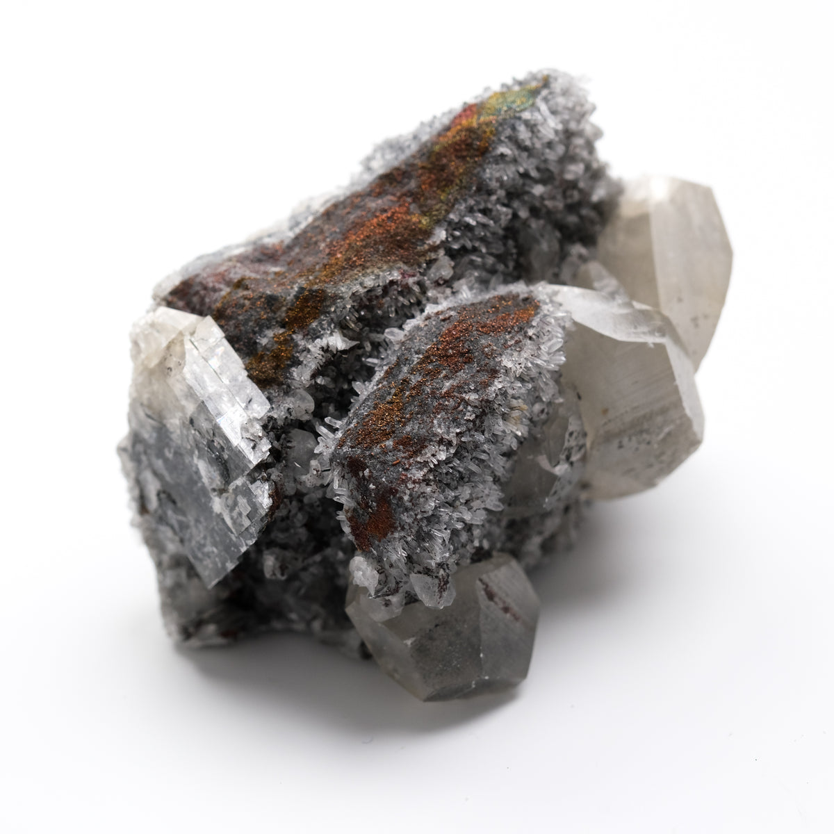 Rainbow Hematite, Apophyllite & Quartz Specimen-6