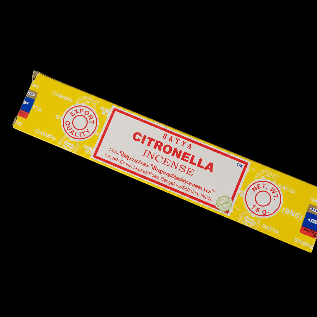 Noctis Studio citronella incense sticks with packaging, natural aroma for outdoor and indoor mosquito repellent use