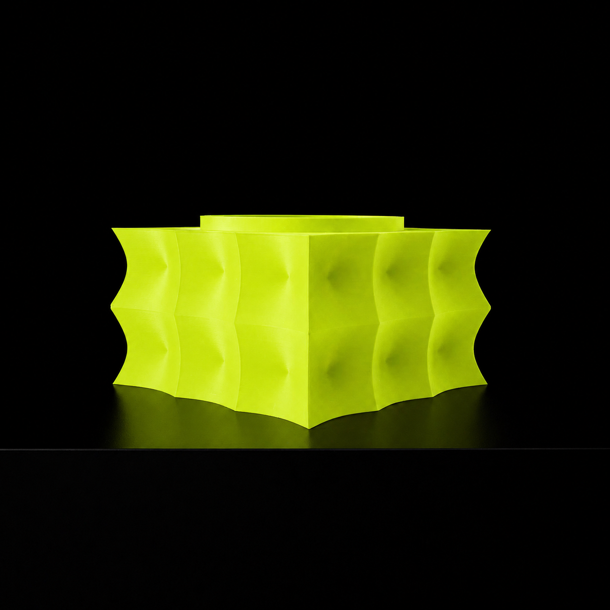 Modern Machine Prism Planter with geometric design, showcasing a sleek, contemporary ceramic planter on a neutral background.