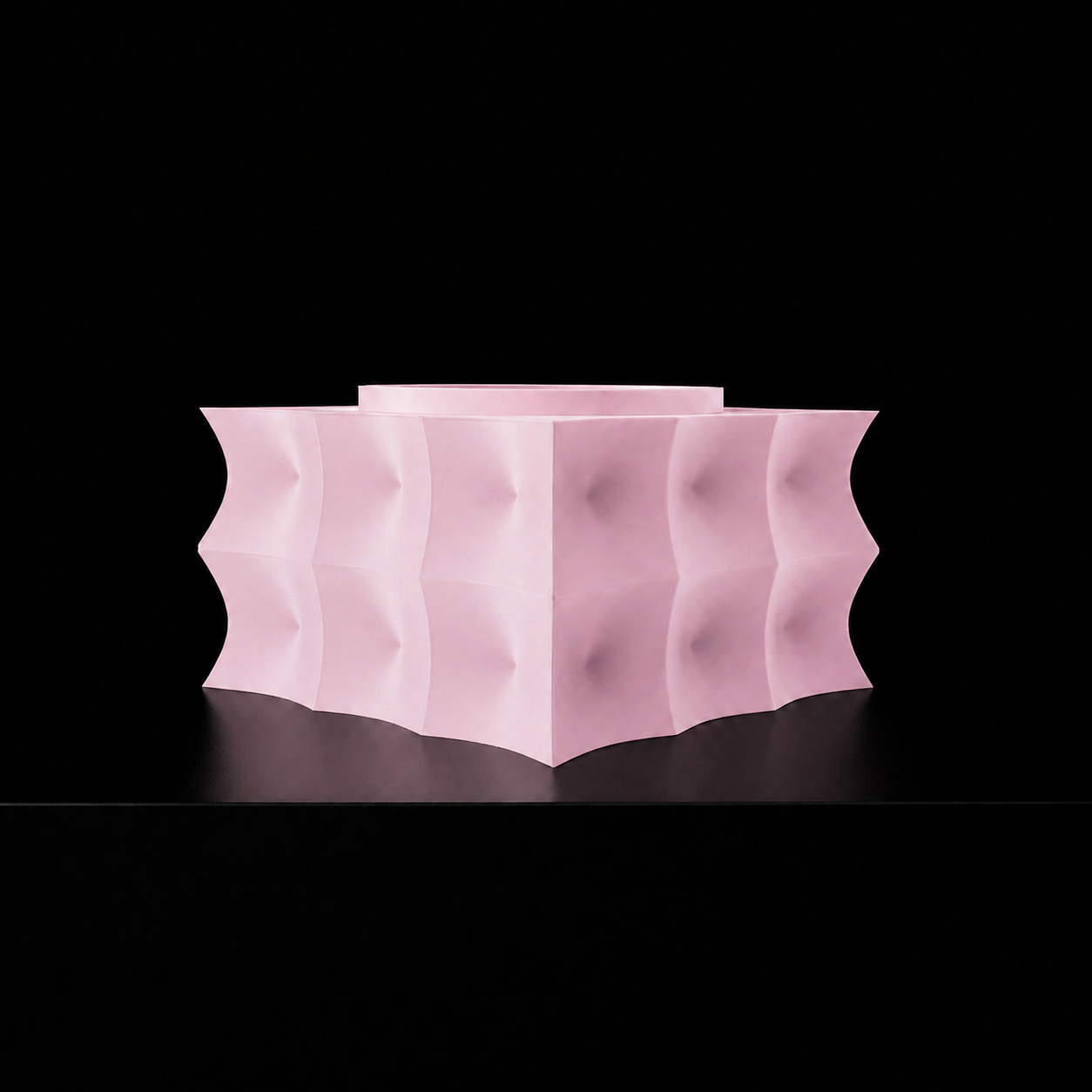 Modern Machine Prism Planter featuring a geometric design, perfect for indoor or outdoor plants in contemporary decor.