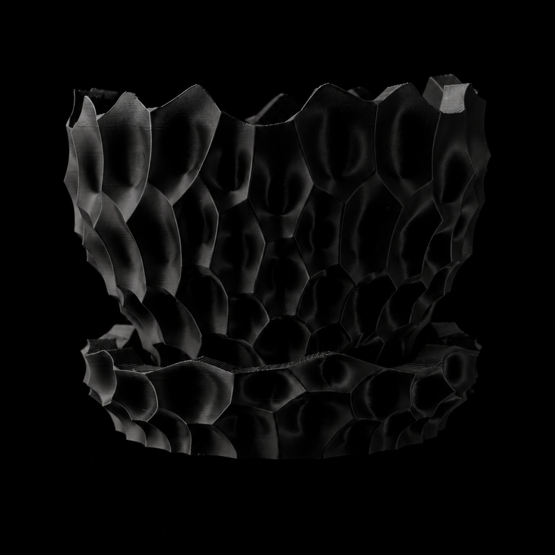 Modern Machine Thorn Planter showing a sleek, minimalist design with a matte finish and smooth surface for indoor plants.