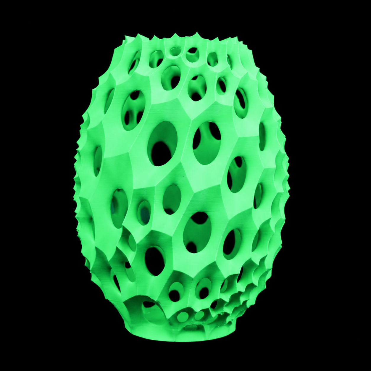 Modern Machine lattice vase with a geometric, open lattice design in ceramic, showcasing a contemporary decorative piece.
