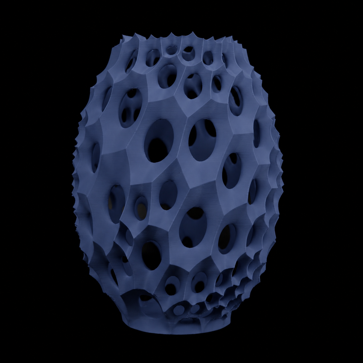 Modern Machine lattice vase with a geometric lattice design, showcasing its textured ceramic surface and contemporary style.