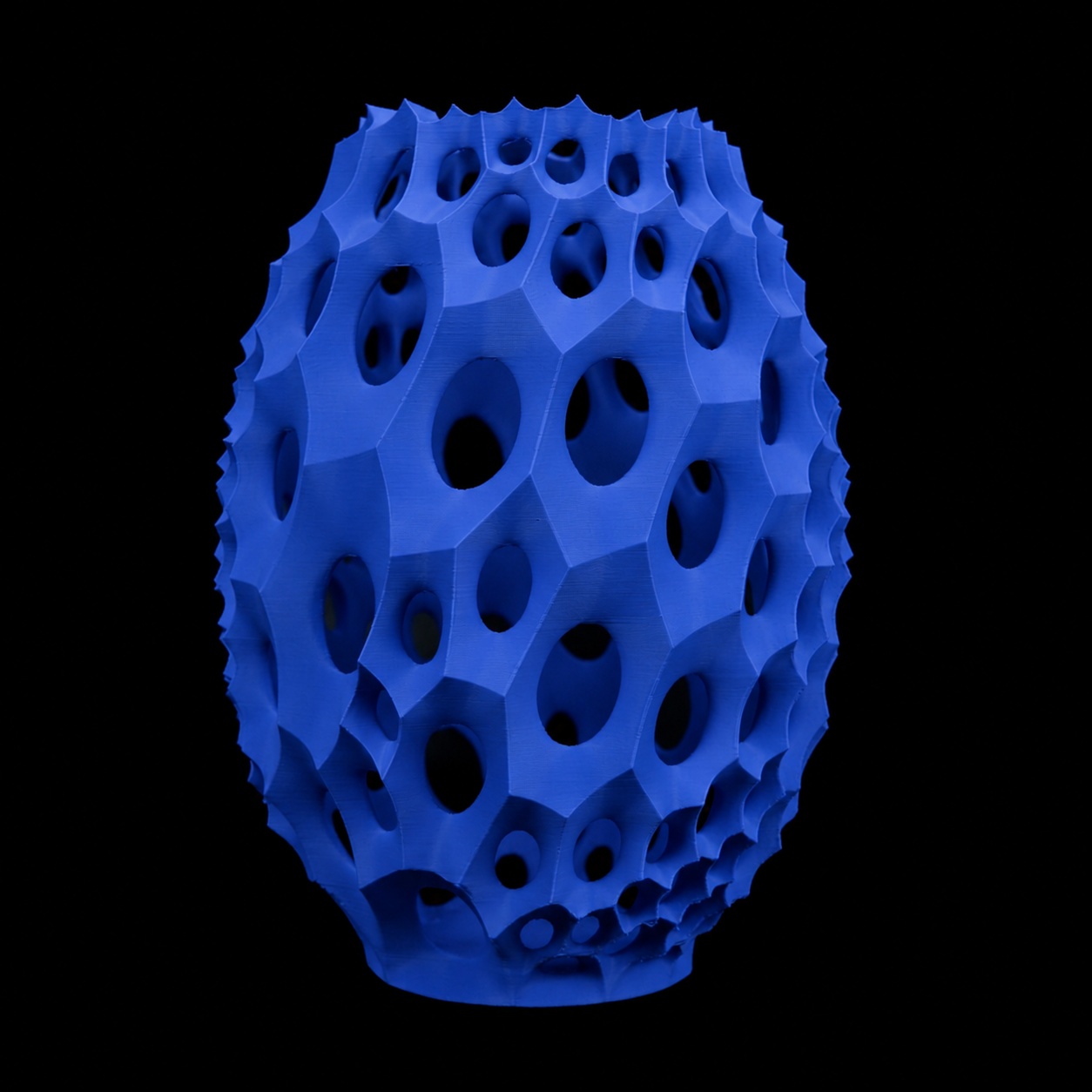 Modern Machine lattice vase with intricate lattice design, ceramic material, and a sleek, contemporary shape.
