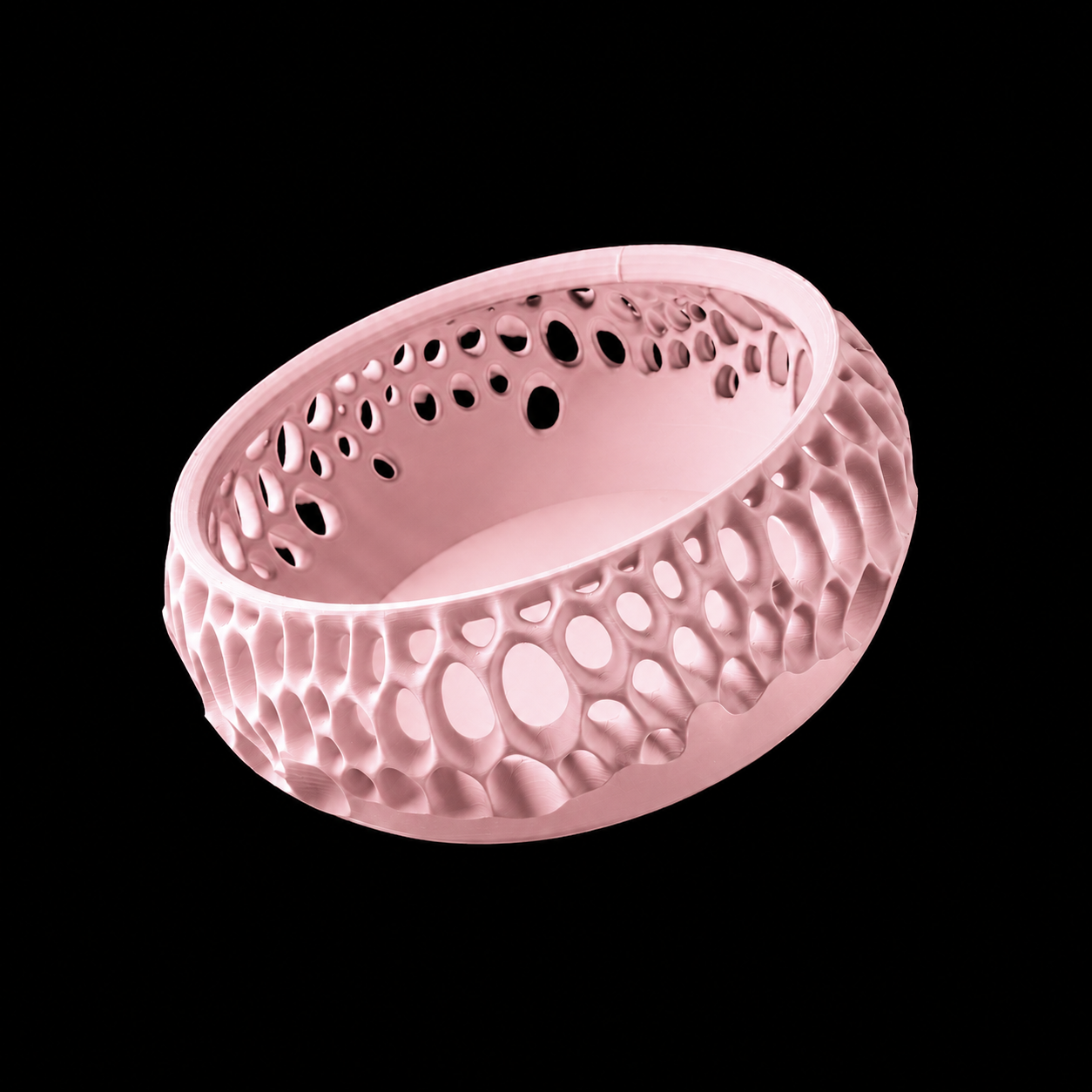 Modern Machine lattice bowl with intricate openwork design, ceramic material, and smooth finish for stylish serving or display.