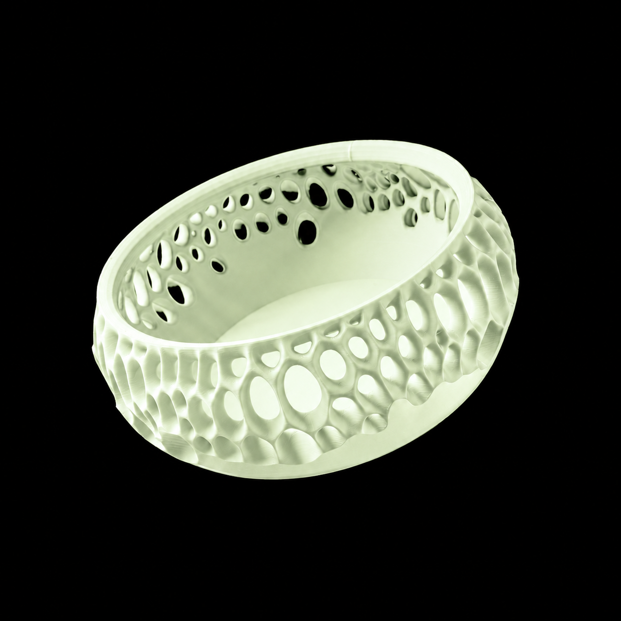 Modern Machine lattice bowl with intricate lattice design, ceramic bowl ideal for serving or decor.