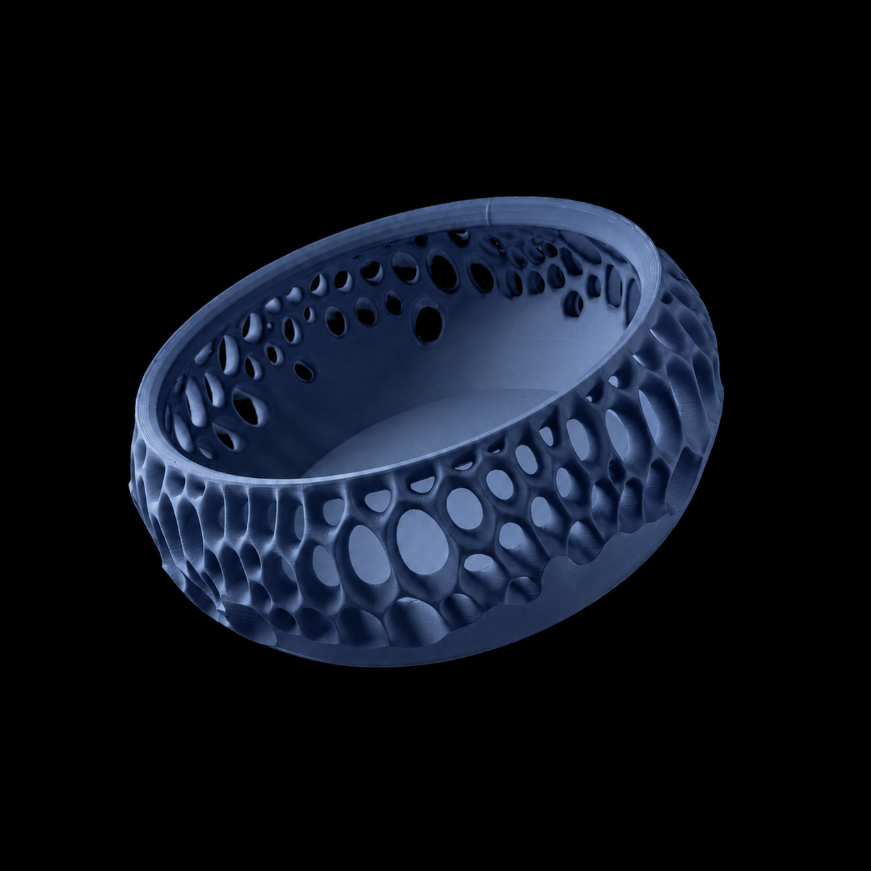 Modern Machine lattice bowl with a geometric openwork design, showcasing its stylish and functional ceramic bowl appearance.