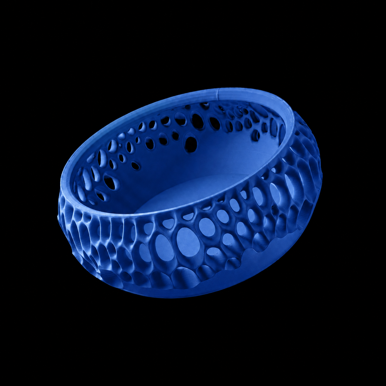 Modern Machine lattice bowl with intricate lattice design, round shape, and smooth ceramic finish.