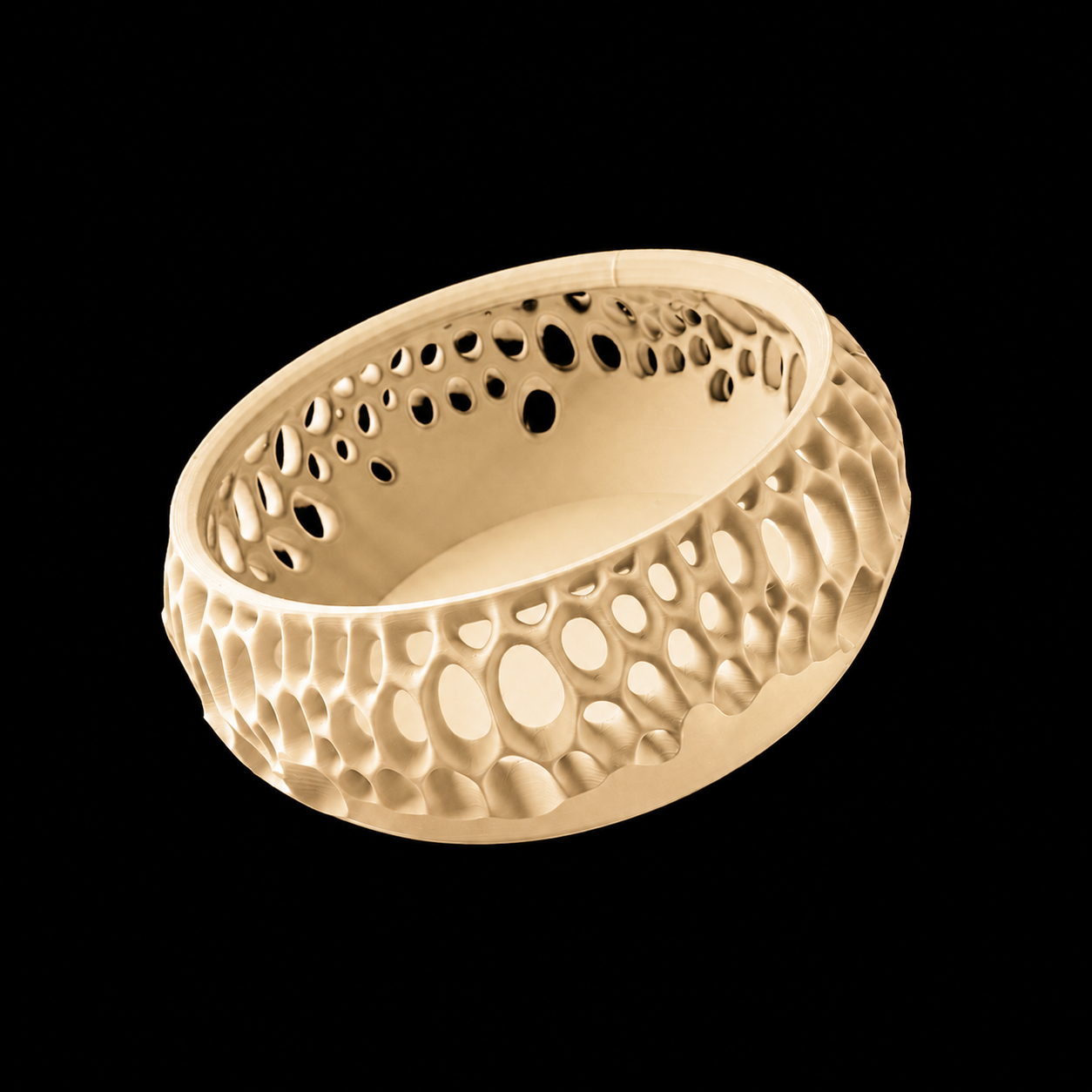 Modern Machine Lattice Bowl with intricate openwork design, ceramic bowl perfect for serving or decorative use.