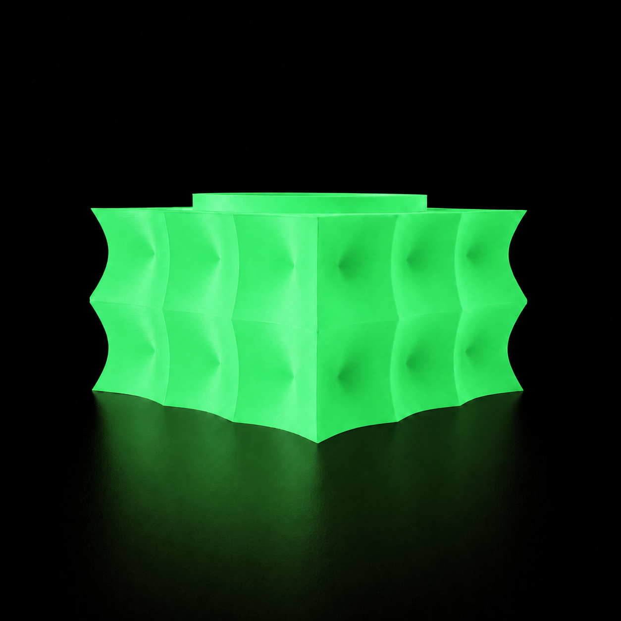 Modern Machine Prism Planter showcasing a sleek, geometric design perfect for indoor or outdoor plant display