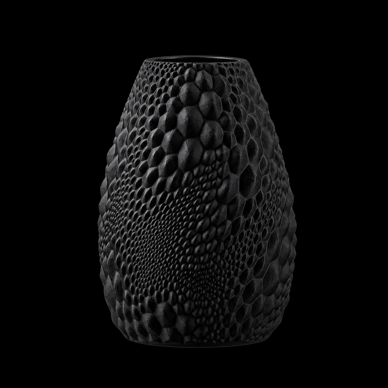 Modern Machine Pebbleform Vase with smooth, rounded pebble-inspired design, ideal for decorative floral arrangements.