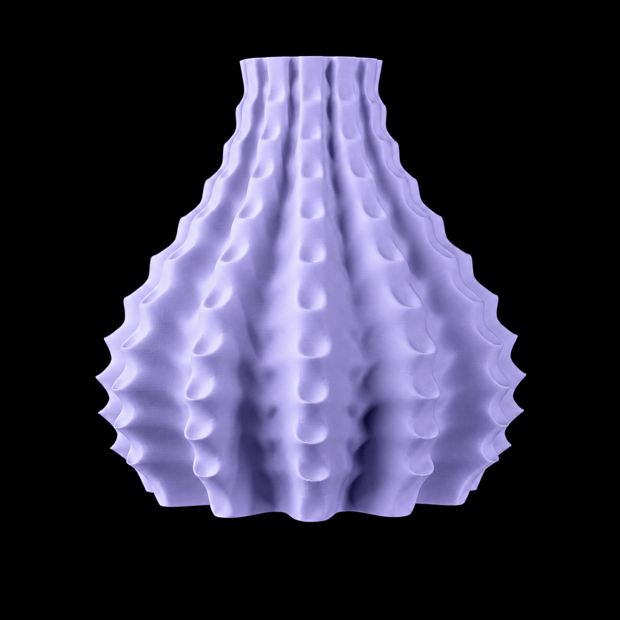 Modern Machine Rippleform Vase with a textured, wavy design in a sleek ceramic finish, perfect for contemporary home decor.