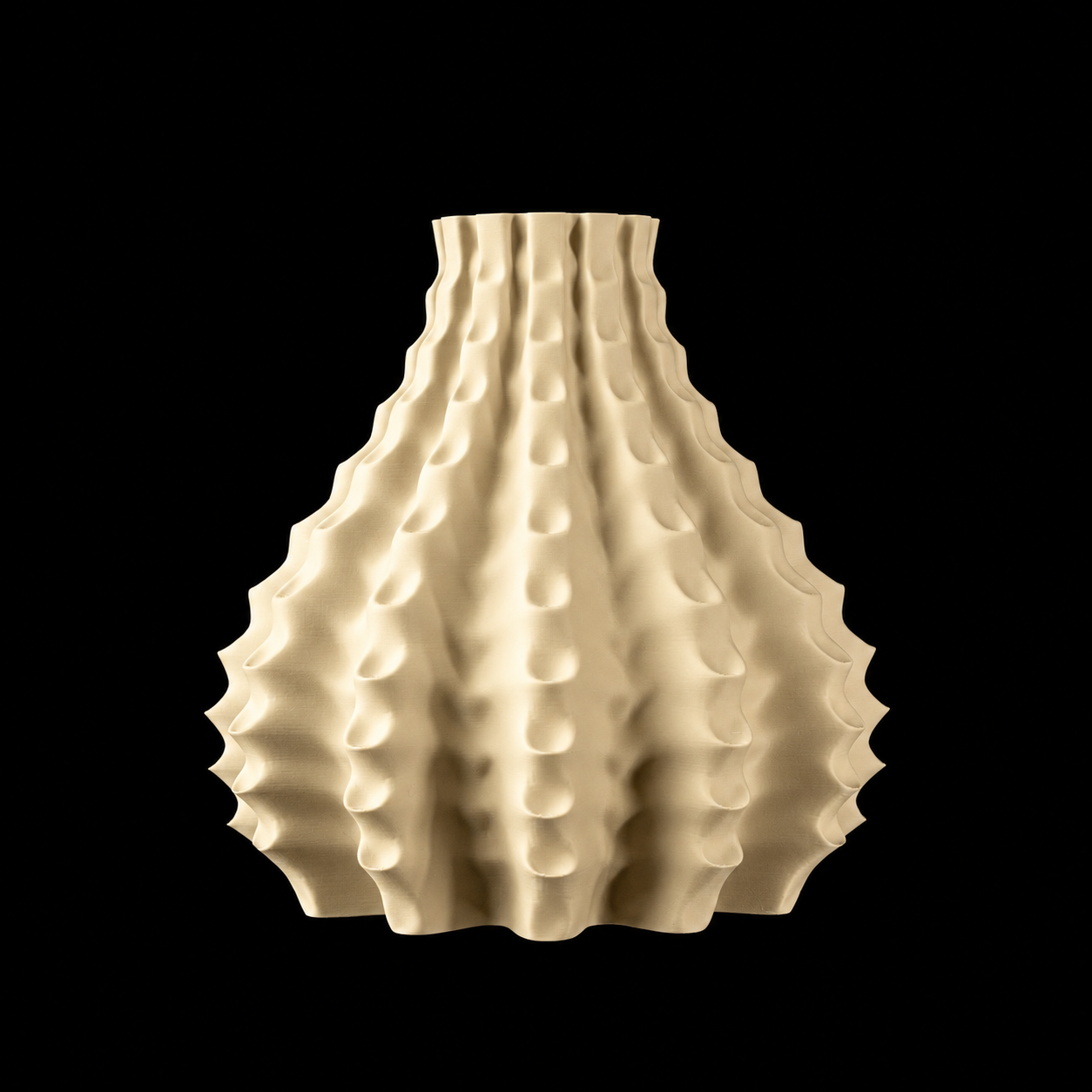 Modern Machine Rippleform Vase featuring a textured, rippled glass design in a stylish, contemporary shape.