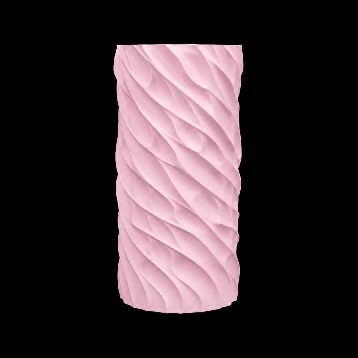 Modern Machine Torsion Column Vase showcasing a sleek, sculptural ceramic design with twisting, organic shapes.