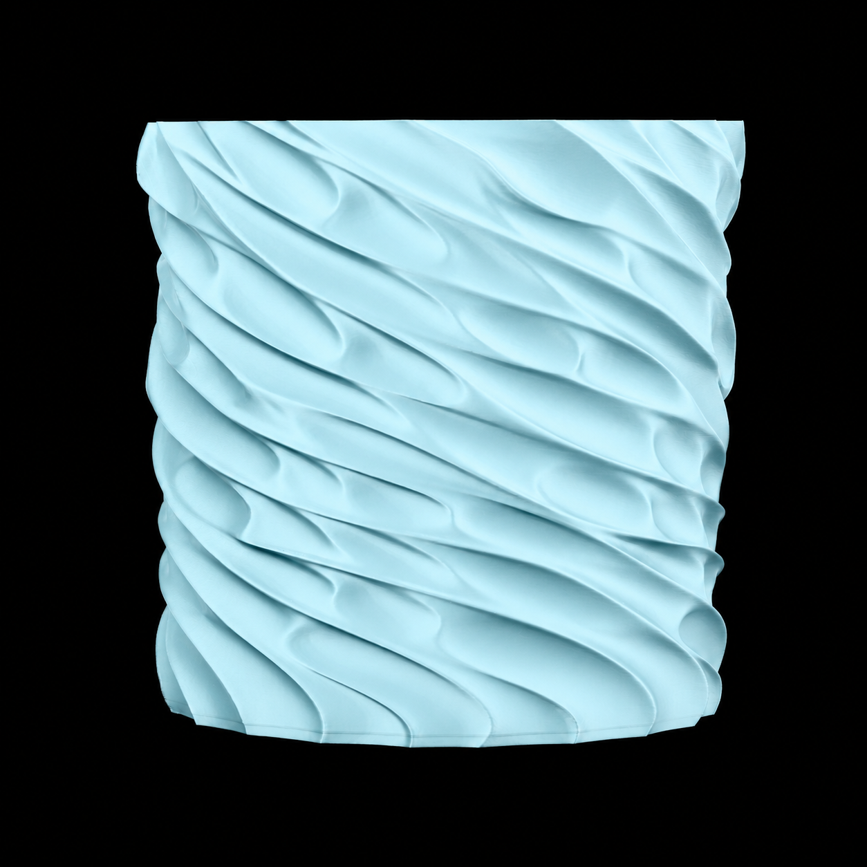 Modern Machine Torsion Ellipse Vase, stylish decorative vase with a unique elliptical shape, ideal for modern home decor.