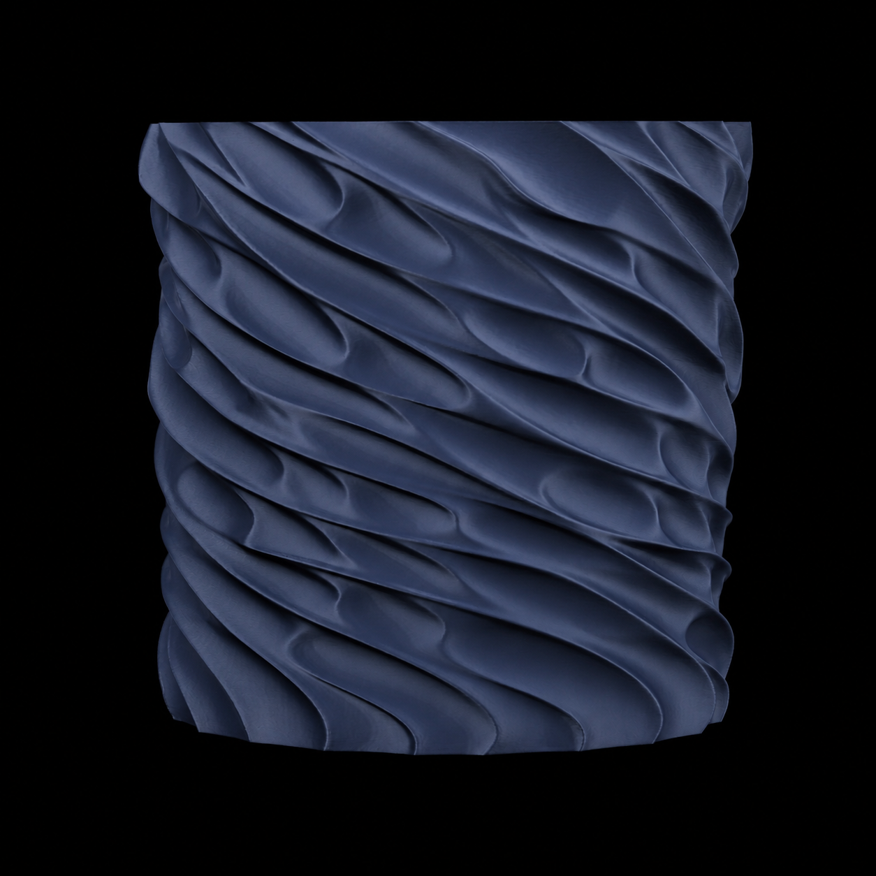 Modern Machine Torsion Ellipse Vase with sleek, curved design, perfect for modern home decor.