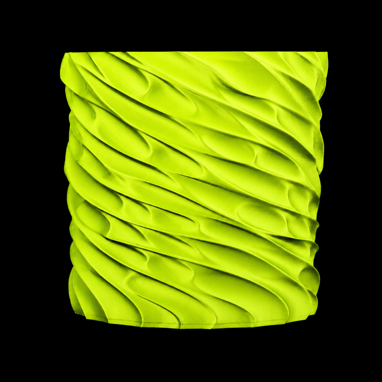 Modern Machine Torsion Ellipse Vase with sleek, twisted design in ceramic, ideal for modern home decor.