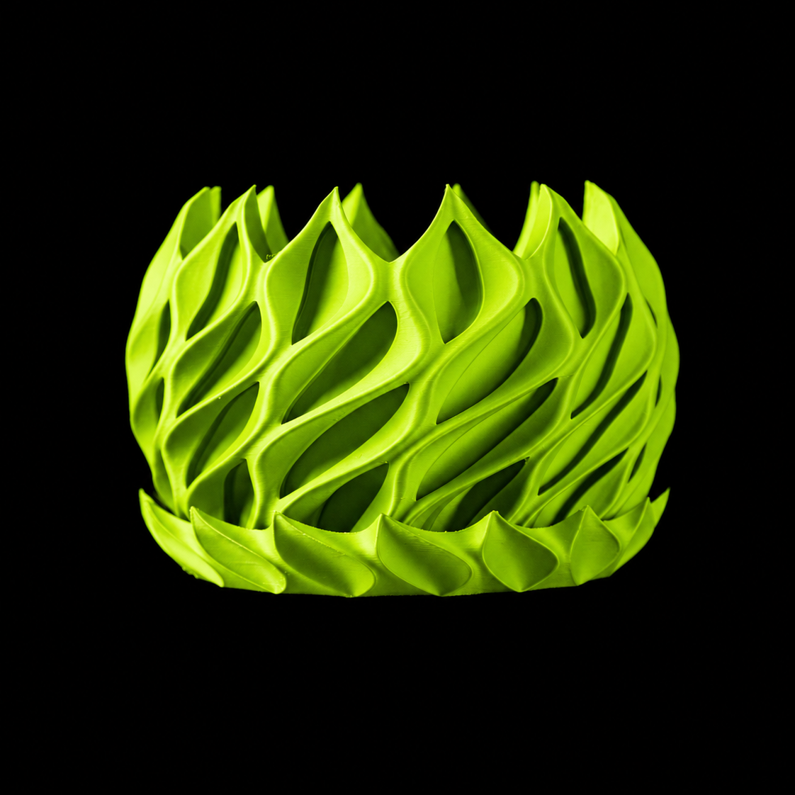 Modern Machine Helix Planter with twisted design, ceramic material, and textured surface for stylish indoor or outdoor plant display.